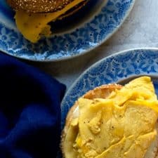 Chickpea egg breakfast sandwiches! Delicious, filling, and so close to the real thing you won't believe it.