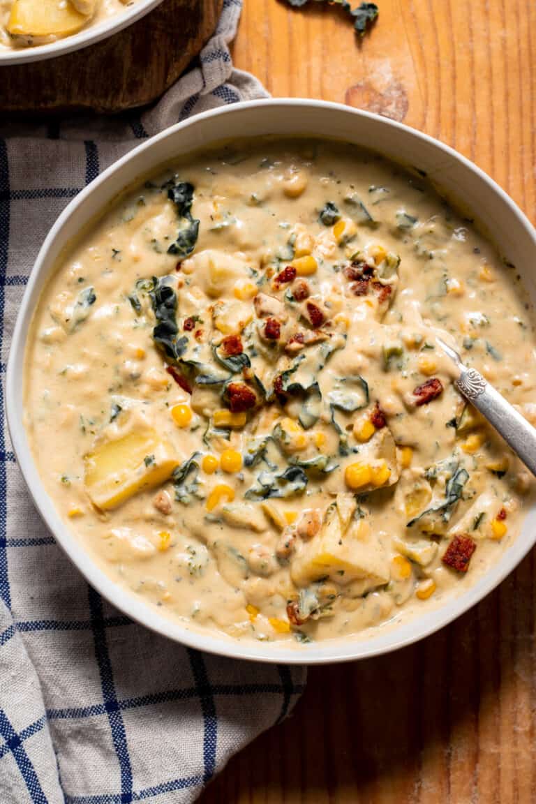 The Best Vegan Corn Chowder Recipe (Quick and Easy) - Home-Cooked Roots