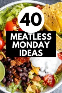 Meatless monday ideas post graphic.