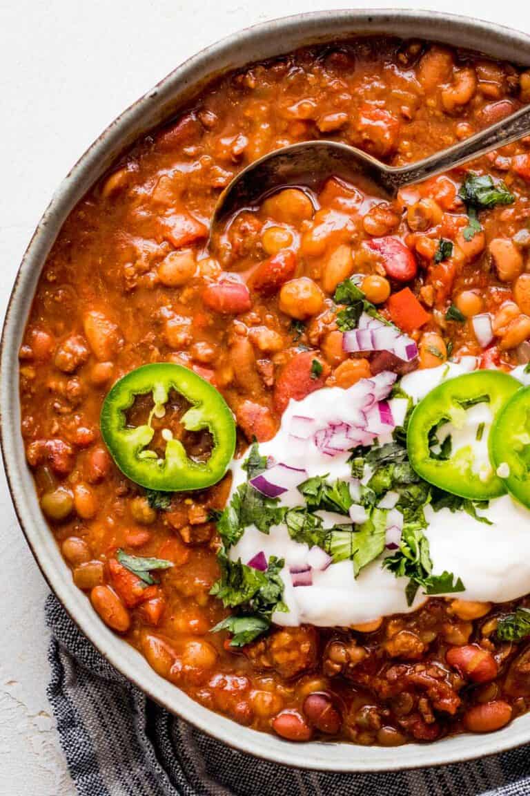 Instant Pot Vegetarian Chili with Dry Beans