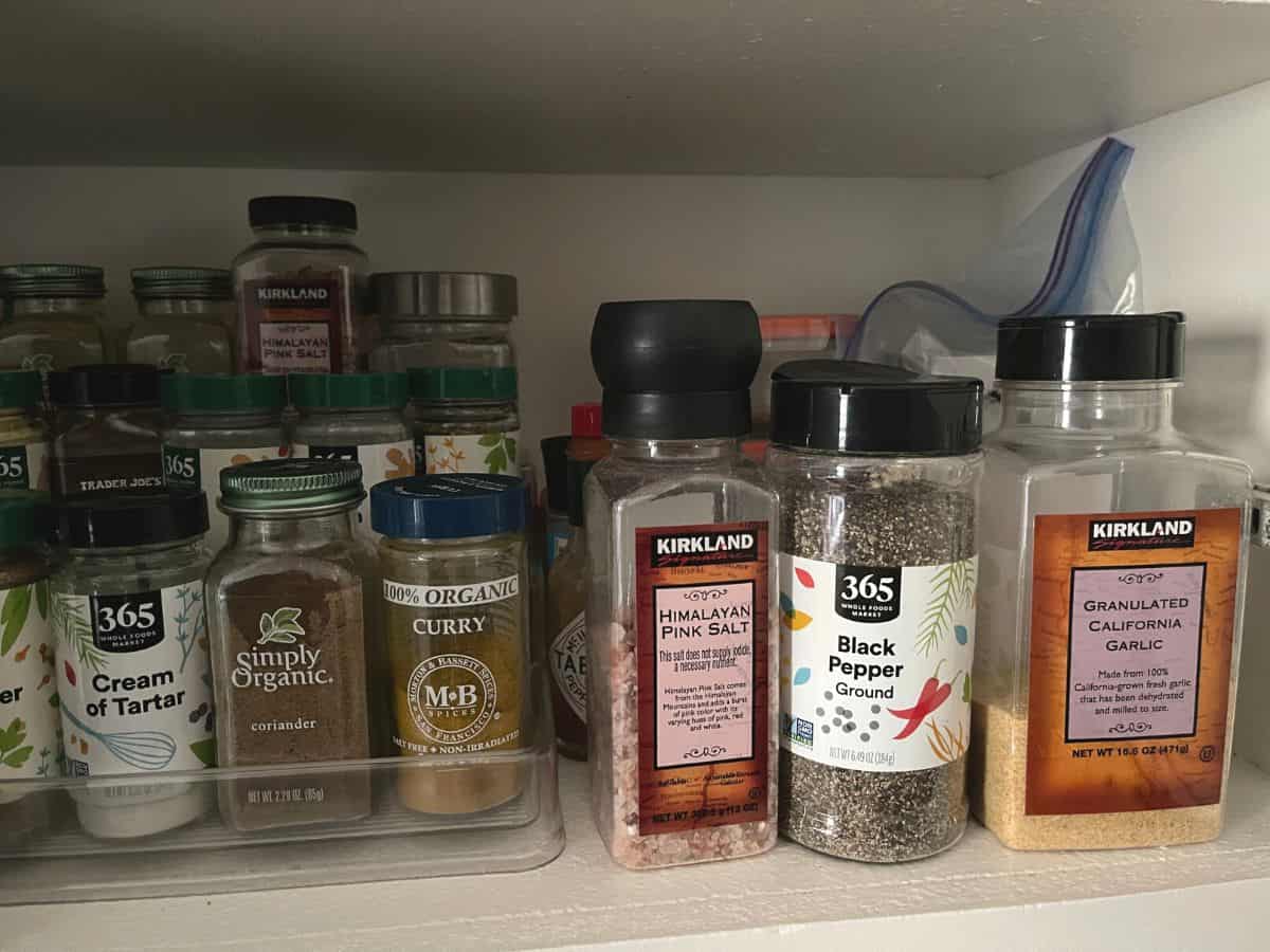More spices in pantry.