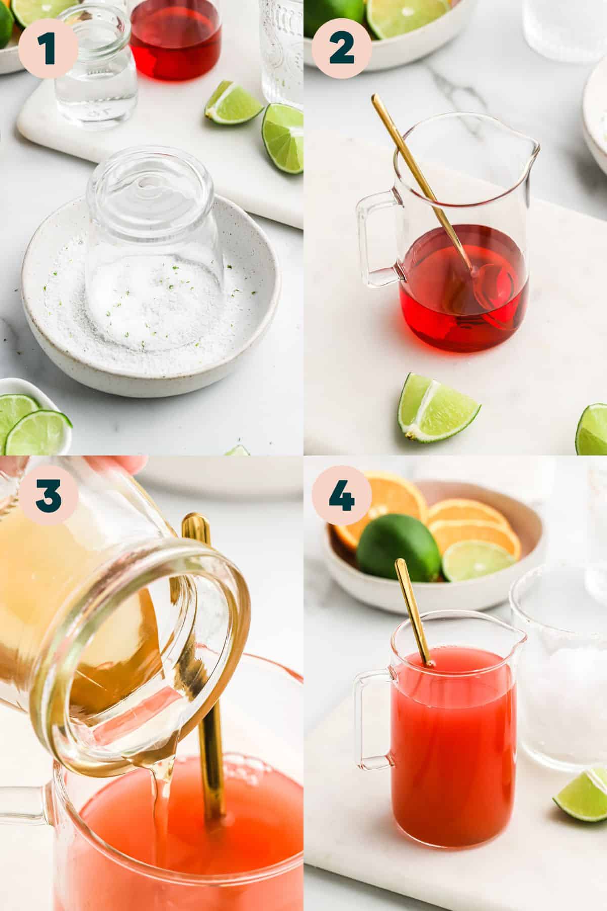 How to Make a Hibiscus Margarita Step by Step.