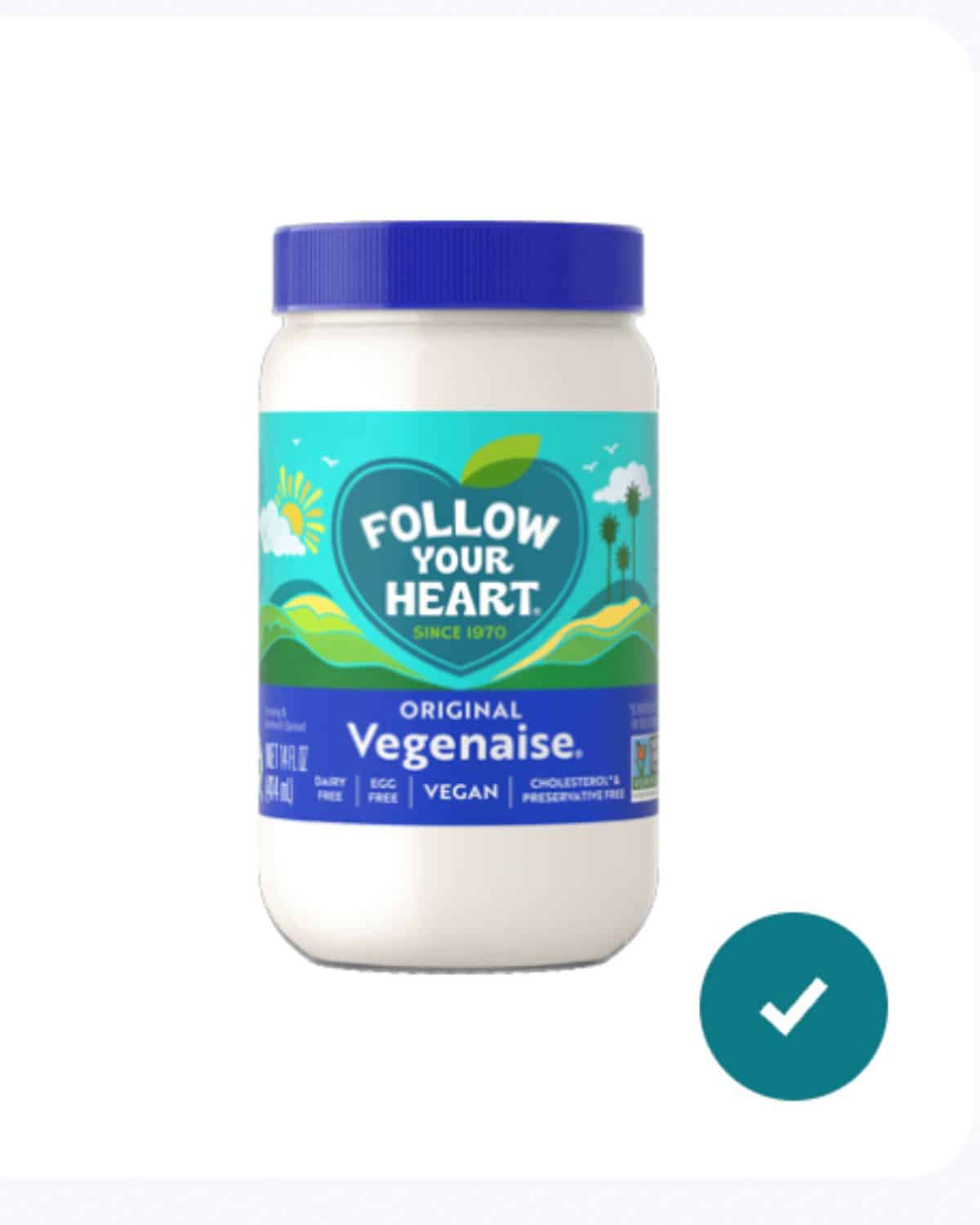 Follow your heart mayonnaise.