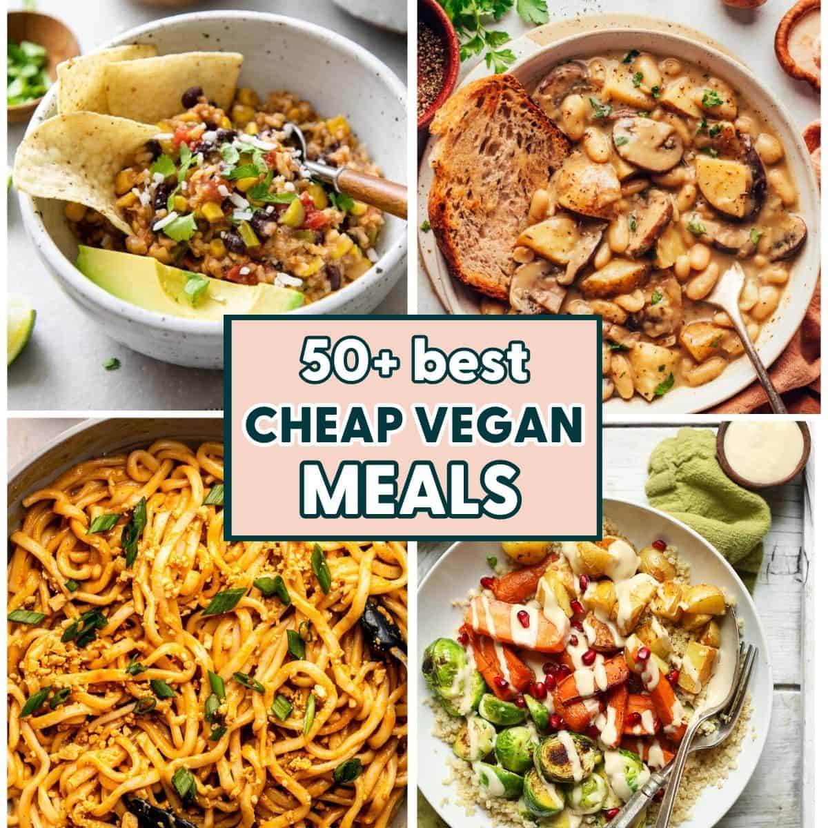 Wallet-friendly vegan meals