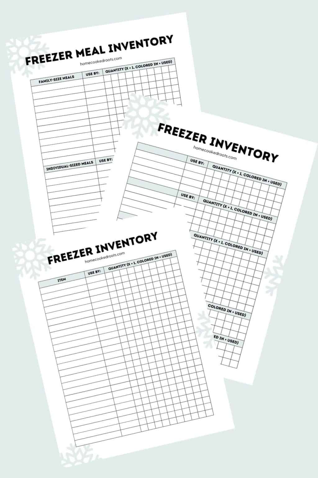 Free Printable Freezer Inventory Sheets - Home-Cooked Roots