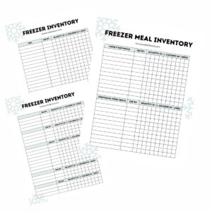 Freezer Inventory Printables
