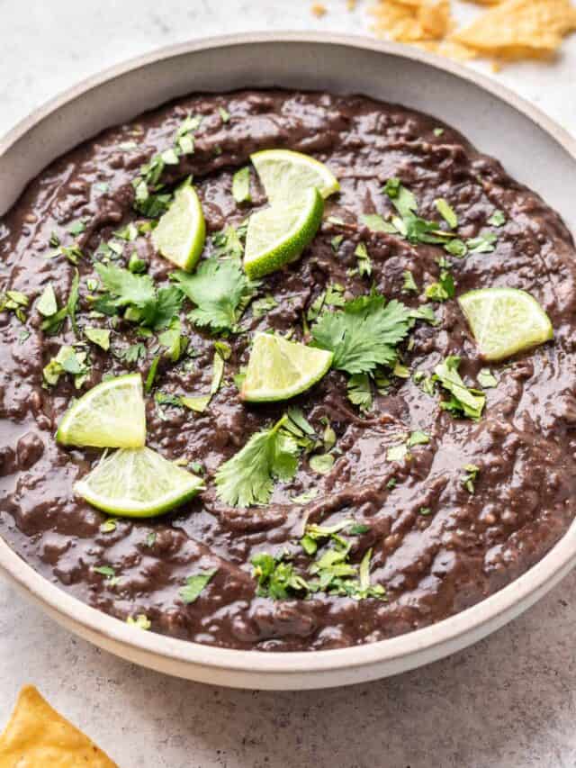Refried Black Beans from Scratch